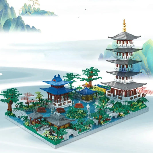 LEGO Fleuri – Temple et Paysage Asiatique